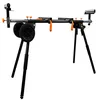 WEN collapsible rolling miter saw stand with wheels and outlets