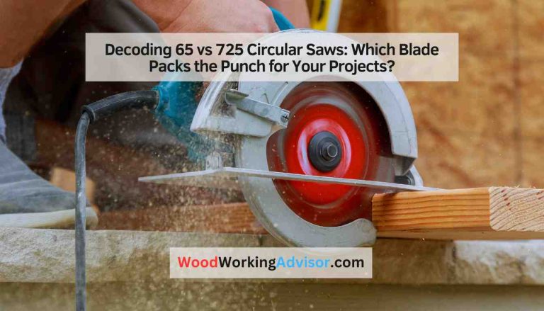 65 vs 725 Circular Saws