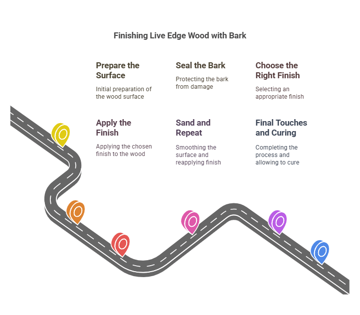 How To Finish Live Edge Wood With Bark