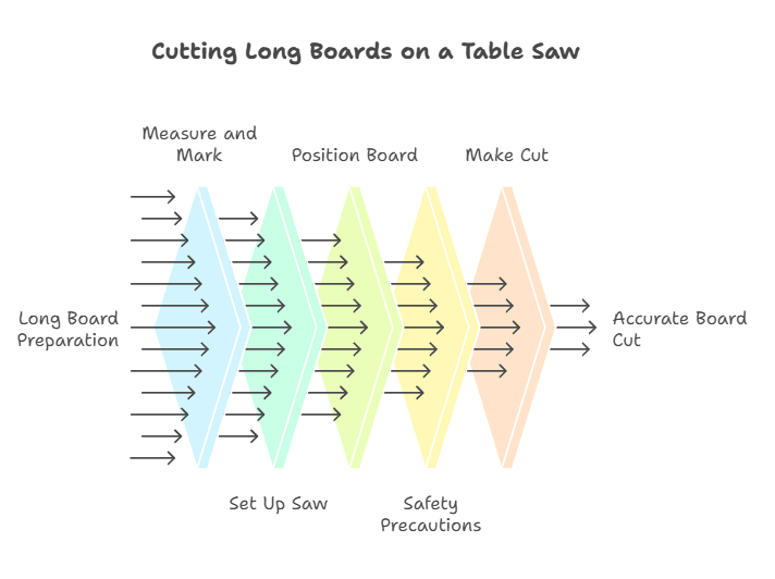 How to Cut Long Boards on Table Saw