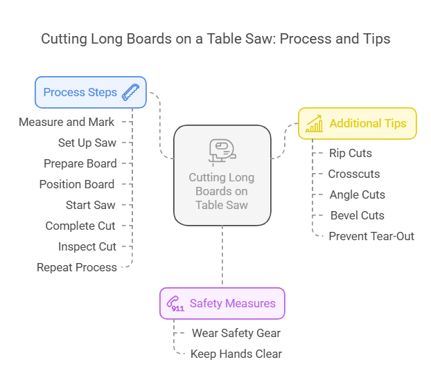 How to Cut Long Boards on Table Saw
