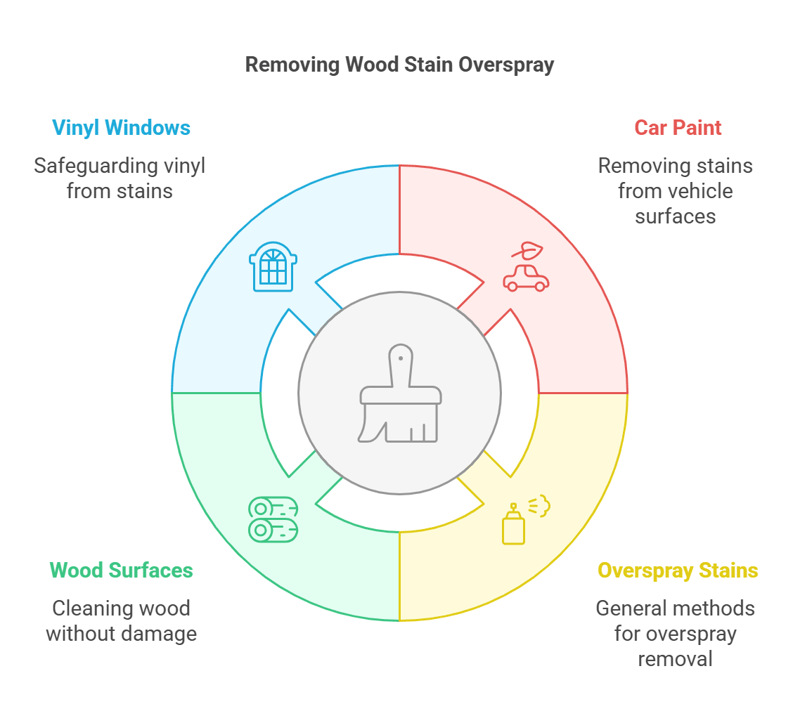 How to Remove Wood Stain Overspray