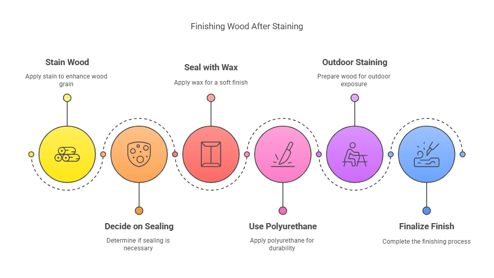 After Staining Wood How to Finish
