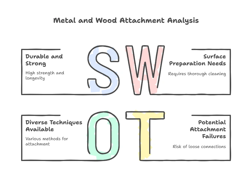 How to Attach Metal to Wood