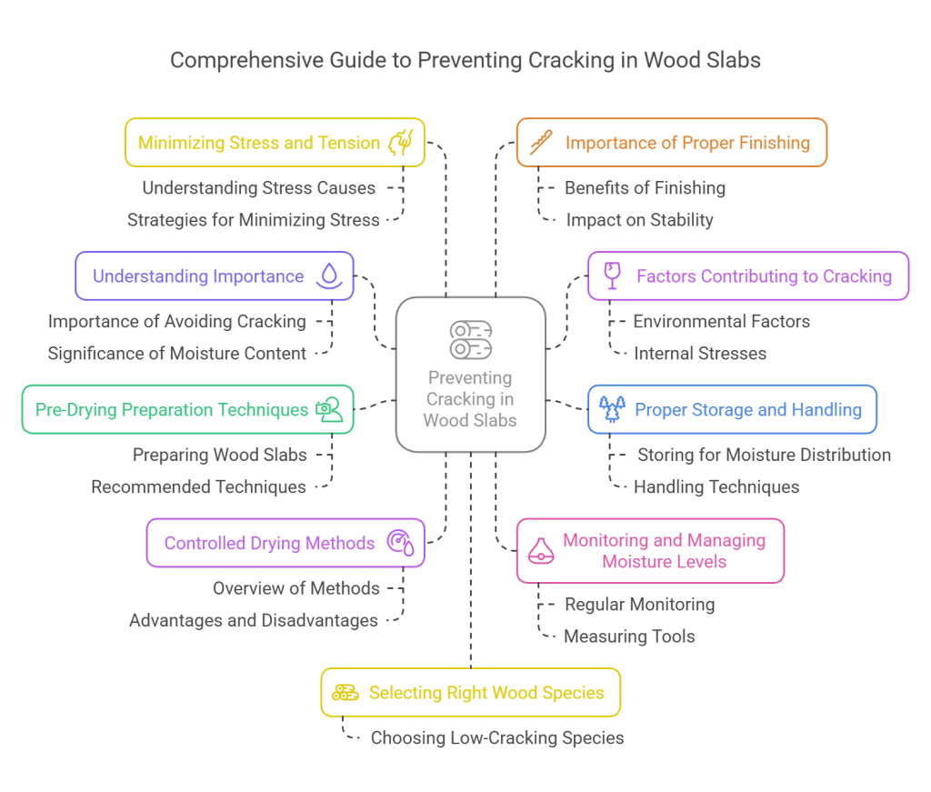 How to Avoid Cracking in Drying Wood Slabs