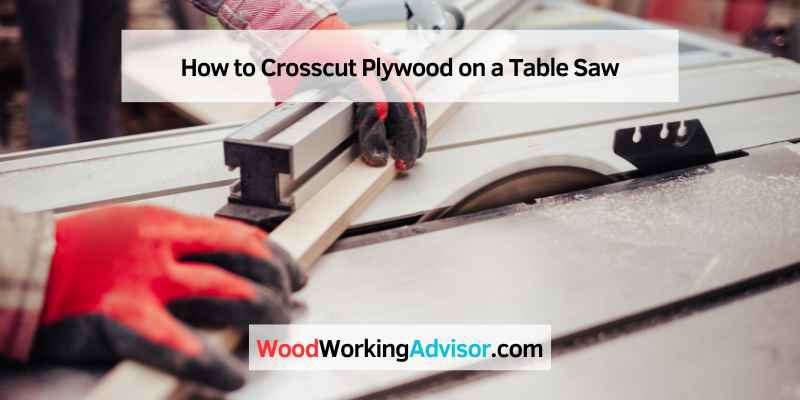 How to Crosscut Plywood on a Table Saw