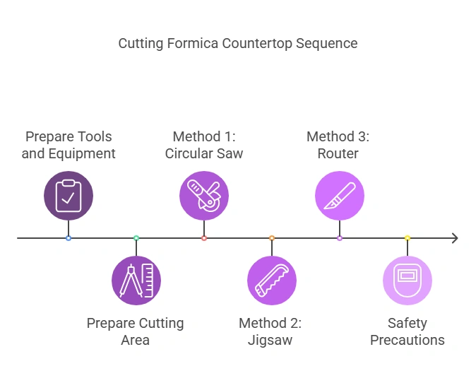How to Easily Cut Formica Countertop Already Installed