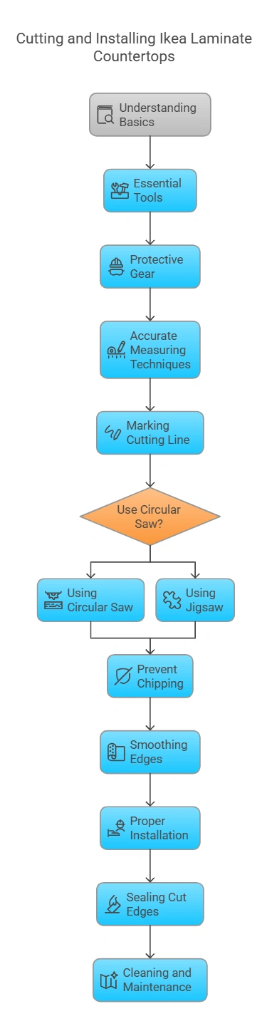 How to Easily Cut Ikea Laminate Countertop