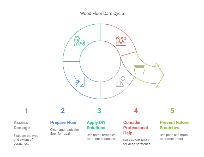 How to Easily Fix Scratches on Wood Floor