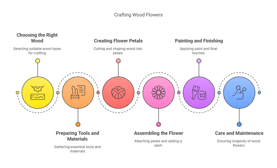 How to Make Wood Flowers