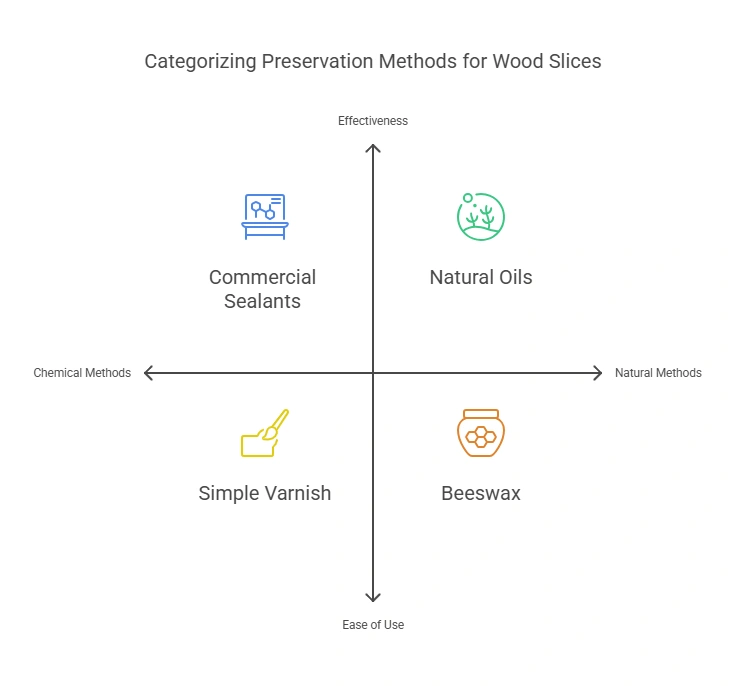 How to Preserve Wood Slices With Bark