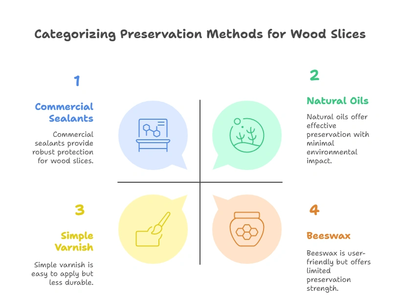 How to Preserve Wood Slices With Bark