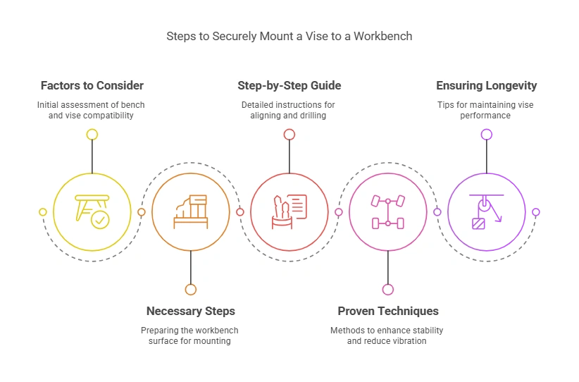 How to Securely Mount Vise to Workbench
