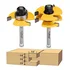 FivePears compact tongue and groove router bit set for shiplap boards