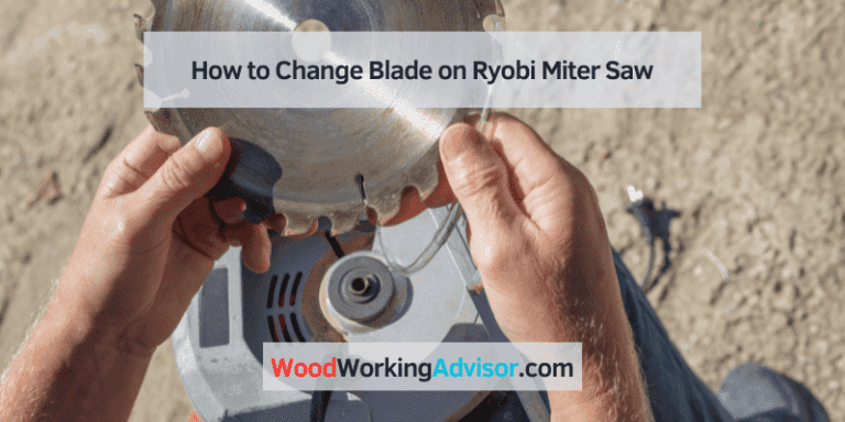 how to change blade on ryobi miter saw