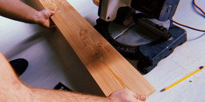 digital angle gauge checking blade tilt on a table saw
