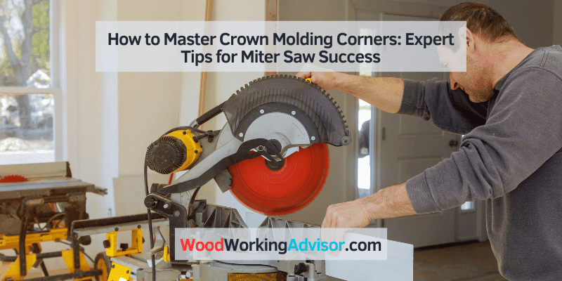 how to cut crown molding corners with a miter saw