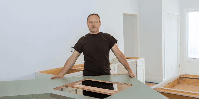 how to cut formica countertop already installed