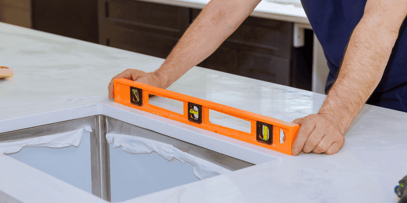 how to cut formica countertop already installed