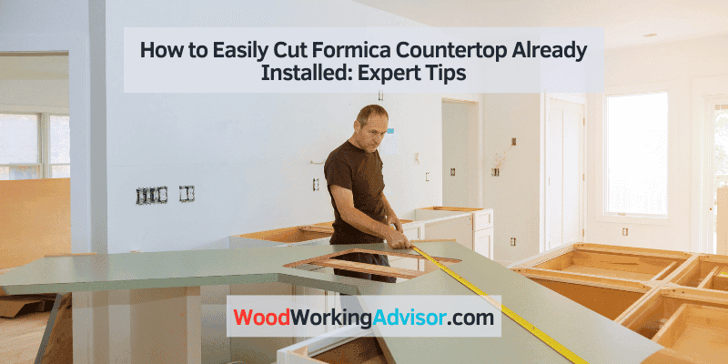 how to cut formica countertop already installed