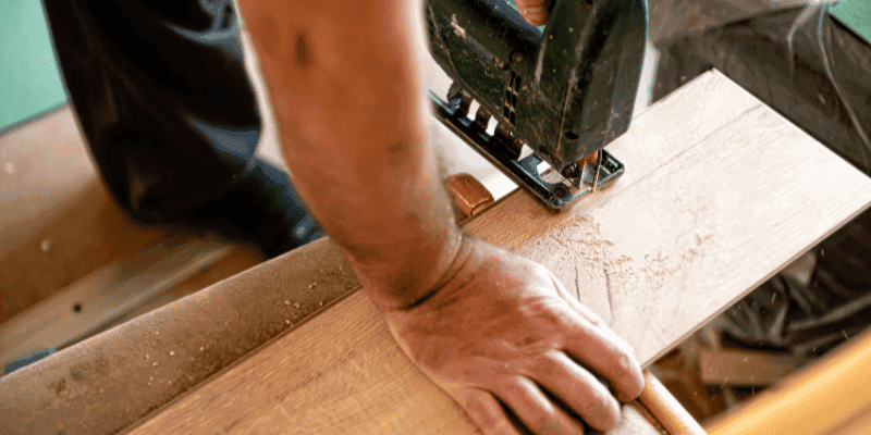 how to cut laminate countertop with jigsaw
