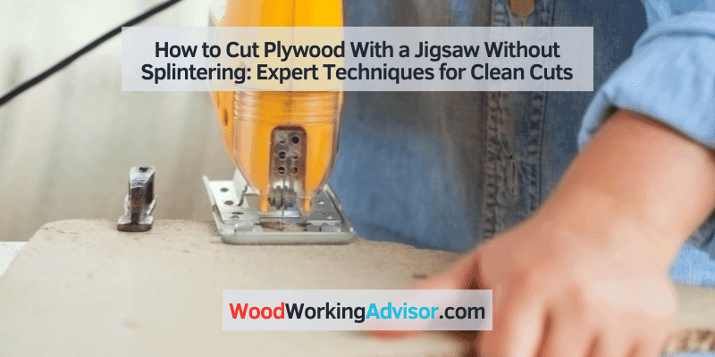 how to cut plywood with a jigsaw without splintering