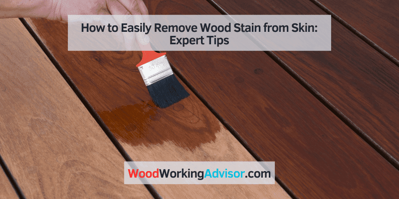 how to remove wood stain from skin