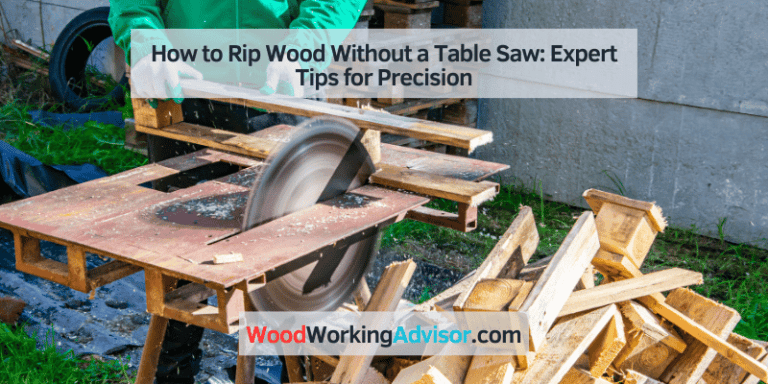 how to rip wood without a table saw