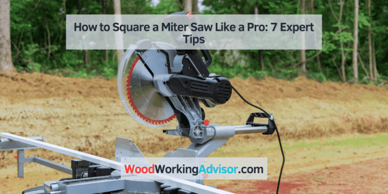 how to square a miter saw