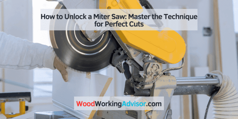 how to unlock a miter saw