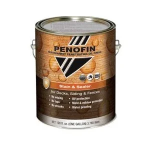 PenofinTransparent Penetrating Oil Finish Stain & Sealer 1 Gallon Redwood