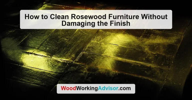 How to Clean Rosewood Furniture Without Damaging the Finish