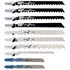 10-Piece Assorted T-Shank Blade Set