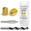 Threaded Insert Kit for Wood (Brass, 1/4