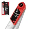 S and F digital angle finder with miter button