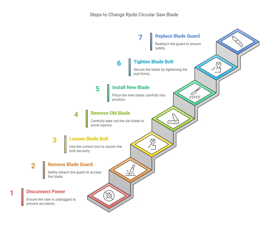 How to Easily Change Blade on Ryobi Circular Saw