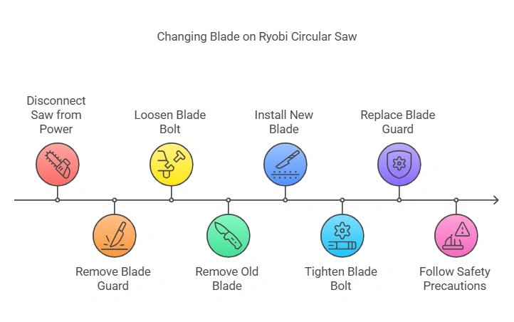 How to Easily Change Blade on Ryobi Circular Saw