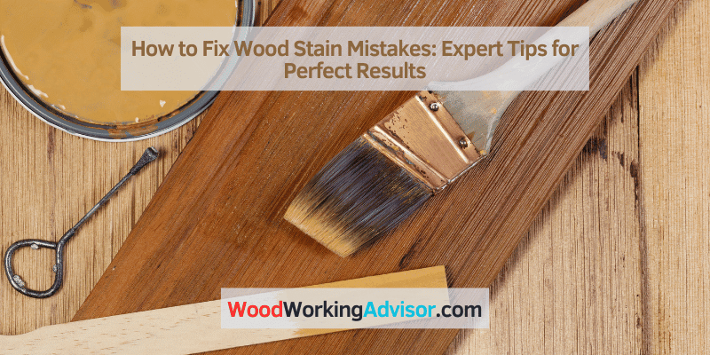 How to Fix Wood Stain Mistakes