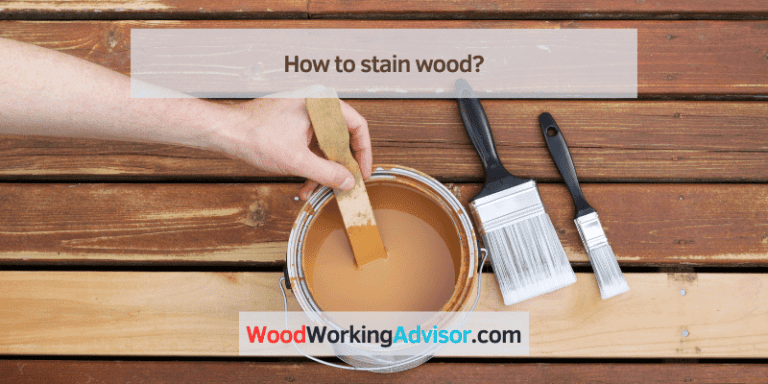 How to stain wood