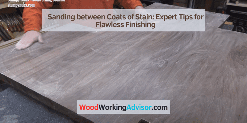 Sanding between Coats of Stain