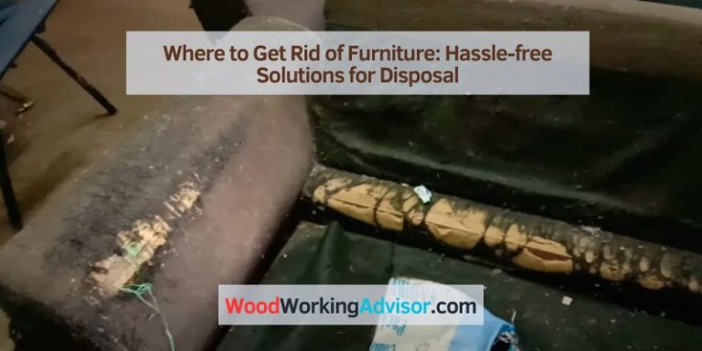 Where to Get Rid of Furniture