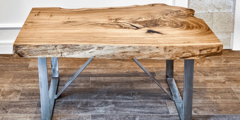 how to seal live edge wood