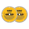 DEWALT DW3128P5 12 inch 80-tooth and 32-tooth miter saw blade combo pack