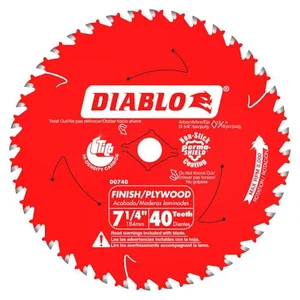 Diablo D0740A 7-1/4 Inch 40-Tooth Finish Saw Blade