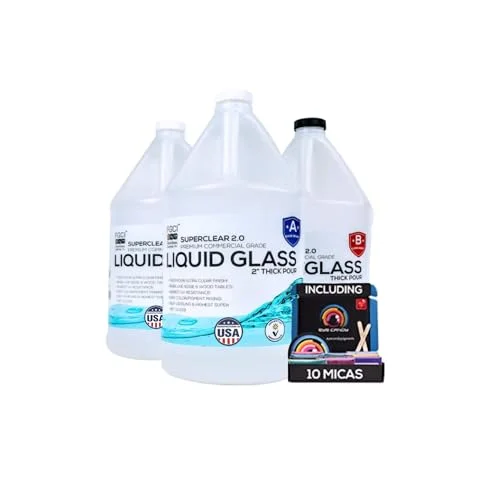 Superclear Liquid Glass deep-pour epoxy resin kit