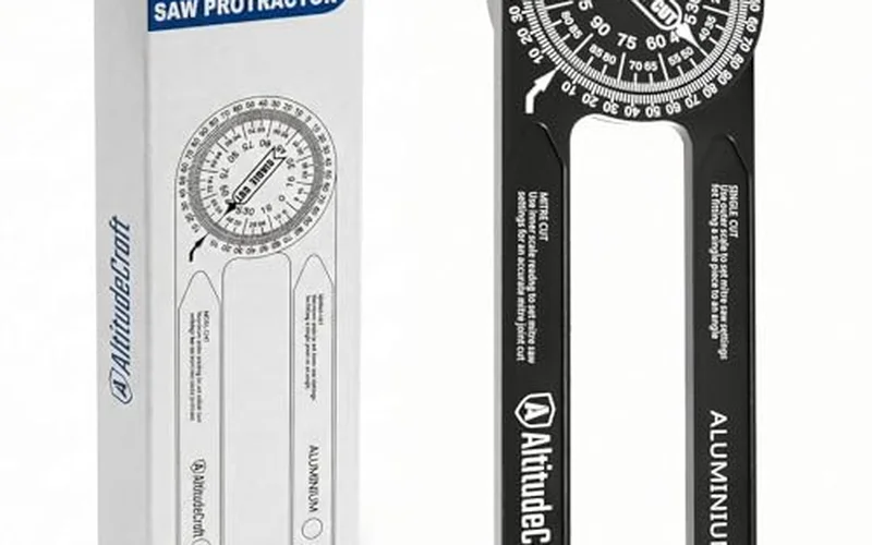 Miter saw angle protractor for finding exact corner angles