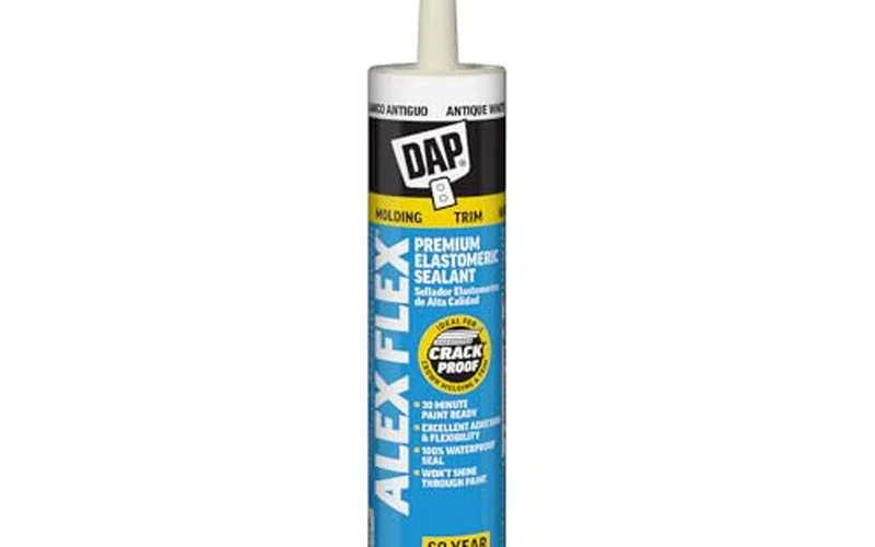 DAP paintable trim caulk for filling small baseboard gaps