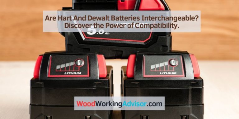 Are Hart And Dewalt Batteries Interchangeable