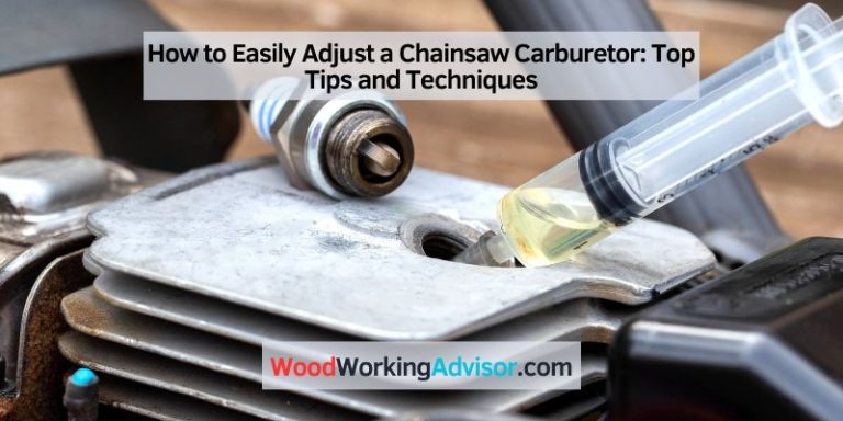 How to Easily Adjust a Chainsaw Carburetor