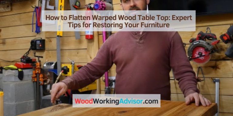 How to Flatten Warped Wood Table Top